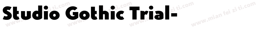 Studio Gothic Trial字体转换